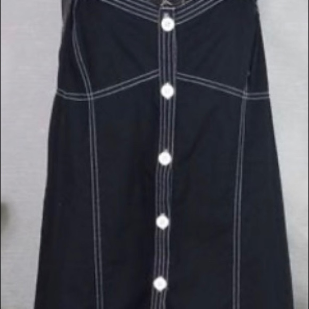 Urban outfitters black dress sz med. button front